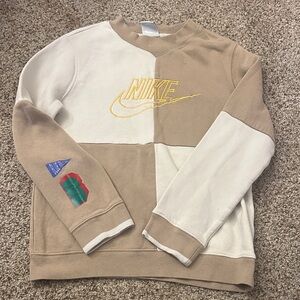 Nike Kids Tan and Cream Sweater